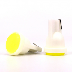 T10 White W5W Ceramic DC12V License Plate Lamp Car Interior LED Wedge Door Instrument Side Bulb Car Light Source T10 COB Led