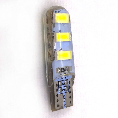 T10 Silica Gel 6 SMD 5630 5730 Car Led Interior Width Light 194 501 LED Wedge Parking Dome Bulbs Turn Side lamps Led W5W