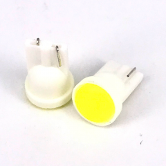 T10 White W5W Ceramic DC12V License Plate Lamp Car Interior LED Wedge Door Instrument Side Bulb Car Light Source T10 COB Led