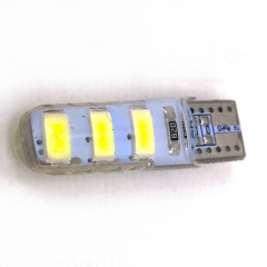 T10 Silica Gel 6 SMD 5630 5730 Car Led Interior Width Light 194 501 LED Wedge Parking Dome Bulbs Turn Side lamps Led W5W