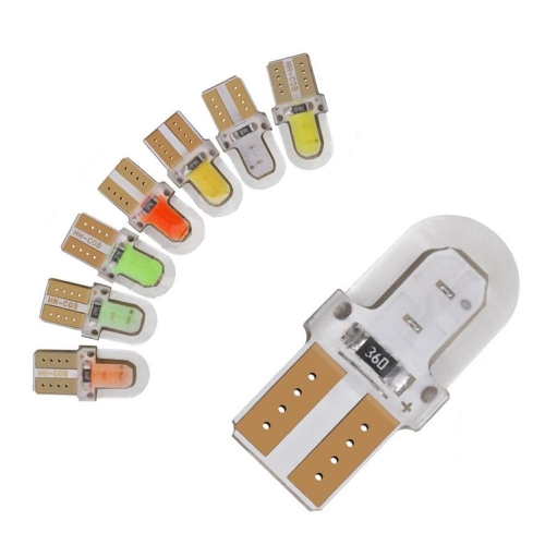 194 168 w5w Cob Interior Bulb Light Lamp Silicone Waterproof T10 LED Car Bulbs for Motorcycle
