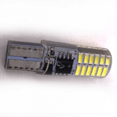 T10 License Plate Clearance Lights 94 168 3014 24 Led Blink Light Strobe Flash Silicone Gel Lamp DC12V 2 model Lights W5W Bulb