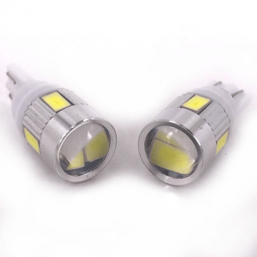 T10 168 194 Car Wedge Side Bulbs White 6000K Auto Dome Door Map Lights 5630 6SMD 10SMD 6 Smd DC12V T10 W5W Led