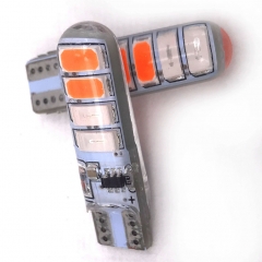 T10 W5W Car Lamp Bulb 8 LED Auto Interior Side Light Silica Gel 5630 SMD DC12V Strobe Warning Lights 168 501 194 Light bulb