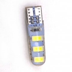 T10 Silica Gel 6 SMD 5630 5730 Car Led Interior Width Light 194 501 LED Wedge Parking Dome Bulbs Turn Side lamps Led W5W