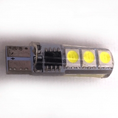T10 5050 6SMD Car Canbus No Error Light Bulb 12V Strobe Flash Width Light License Plate Lamp Bulb Super Bright T10 Silicone W5W