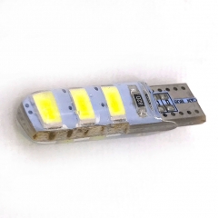 T10 Silica Gel 6 SMD 5630 5730 Car Led Interior Width Light 194 501 LED Wedge Parking Dome Bulbs Turn Side lamps Led W5W