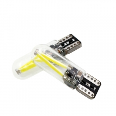 New High temperature resistance COB filament bulb glass lamp canbus tungsten T10 led light