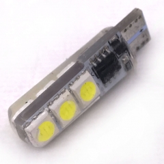 T10 5050 6SMD Car Canbus No Error Light Bulb 12V Strobe Flash Width Light License Plate Lamp Bulb Super Bright T10 Silicone W5W