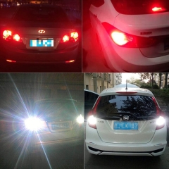 LED Reverse Lights, 1400 Lumens Polarity Free Car Brake Light 3056 3156 3057 3157 LED Bulbs With Projectors for Backup Reverse Lights
