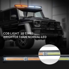 TSIALEE Led Traffic Advisor Strobe Light Bar, 24IN COB LED Warning Lights, 13 Modes Safety Flashing Police Light Bars with Cigar Lighter for Emergency Vehicles Trucks