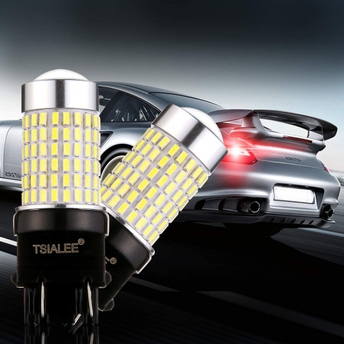 LED Reverse Lights, 1400 Lumens Polarity Free Car Brake Light 3056 3156 3057 3157 LED Bulbs With Projectors for Backup Reverse Lights