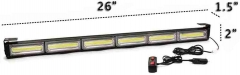 6 COB LED 13 Flashing Strobing Modes High Intensity Law Enforcement Traffic Advisor Emergency Hazard Warning Vehicle Strobe Light Bar Kit. 216W 21600LUM Bright Linear LED Strobe Signal Light Bar
