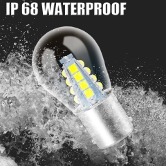 3030 chips led P21W ba15s car light S25 1156 auto vehicle reverse turning signal bulb lamp DRL white 6000K 12v 24v