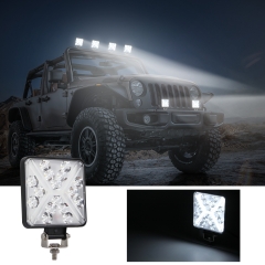 4inch Square LED Light Bar led working light Strobe 12v 24v for tractor Headlight Led Offroad 4X4 LED car Accessories