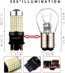 LED Reverse Lights, 1400 Lumens Polarity Free Car Brake Light 3056 3156 3057 3157 LED Bulbs With Projectors for Backup Reverse Lights