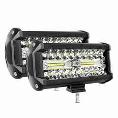 2X 7Inch 800W LED Work Light Bar Flood Spot Combo Offroad SUV Fog Lamp Driving Truck Outdoors