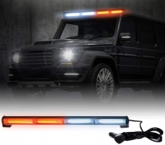 TSIALEE Led Traffic Advisor Strobe Light Bar, 24IN COB LED Warning Lights, 13 Modes Safety Flashing Police Light Bars with Cigar Lighter for Emergency Vehicles Trucks