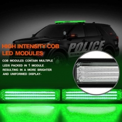 TSIALEE 24IN Green Traffic Advisory Lights, RZR Rear Chase Lights, 13 Modes Hazard Warning Directional Safety Light Bars with Cigar Lighter for UTV Trucks SUV ATV