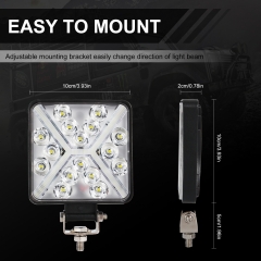 4inch Square LED Light Bar led working light Strobe 12v 24v for tractor Headlight Led Offroad 4X4 LED car Accessories