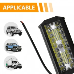 2X 7Inch 800W LED Work Light Bar Flood Spot Combo Offroad SUV Fog Lamp Driving Truck Outdoors