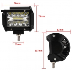 New Design 60w 4x4 Offroad Truck Car Auto Driving Roof 4inch mini spot Work LED Light Bar