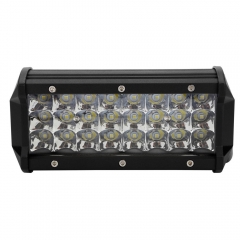 Factory Wholesale waterproof aluminum housing 24V 12V 3 Row Offroad LED Bar Light Amber 7inch 72W
