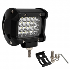 4Inch 72W Quad Row Spot Bar 5400Lumens Driving Fog Led Off Road Lights for Trucks ATV UTV SUV Boat Marine