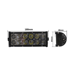300w 120w 72w 36w 12 volt led bar worklamp lightbar with screws 2 rows 4x4 curved 12d led light bar for truck front bumper
