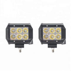 4 Inch Cree Chip 18W Waterproof Fog Light Offroad 4x4 Dual Row LED Light Bar