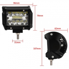 4inch 7inch 9inch 20inch popular 3rows triple led light bar offroad new white amber multi color truck led light bar driving