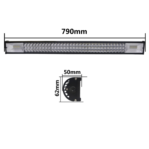 30 inch 180w 3row led light bar offroad spot flood combo led bar 2021 new model 12v 24v bar lights for excavator