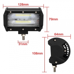 5inch 6d led bars 72w spot double row waterproof Emark led light bar for offroad ,motorcycle forklift tractor atv utv