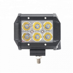 4 Inch Cree Chip 18W Waterproof Fog Light Offroad 4x4 Dual Row LED Light Bar