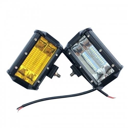 5inch 72w led bar amber double row spot Driving Fog Led Off Road Lights for Trucks Jeep ATV UTV SUV Boat Marine