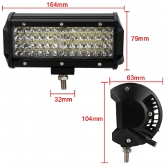 7Inch 4row light bar 144W Quad Row Spot Bar Offroad 4WD SUV Driving Light 3030led 6000K 12V 24V