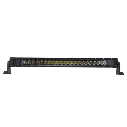 100w 20LED 30V auto light led light bar with single row spot beam for universal car boat