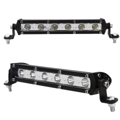 Hot selling single row led light bar 3d spot led 18w yellow straight slim mini9inch led light bars off road lights 4x4