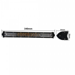 15 inch led light bar dual color strobe led work light bar 120W double row spot beam led fog driving lights