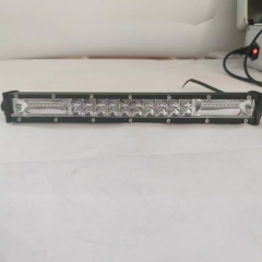 15 inch led light bar dual color strobe led work light bar 120W double row spot beam led fog driving lights