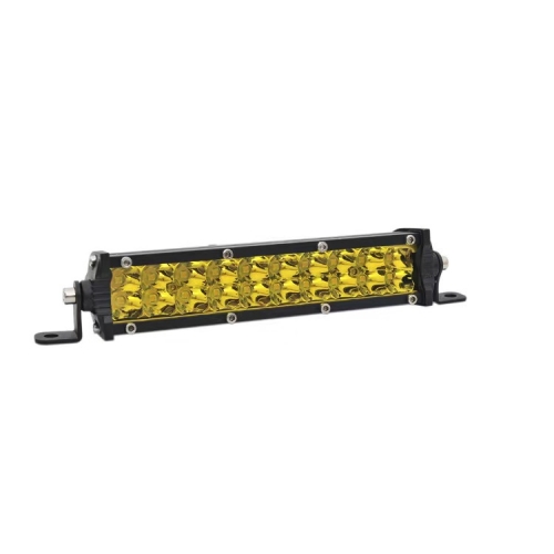 Popular mini slim double row high power led light bar light truck offroad 4x4 white yellow single color dual color bar led light