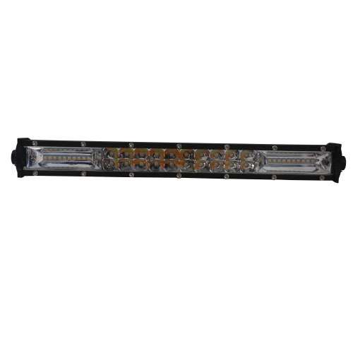 15 inch led light bar dual color strobe led work light bar 120W double row spot beam led fog driving lights