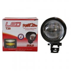 2021 new arrival cheapest super bright mini led driving light 2inchs dual color motorcycle fog lights headlamp 20W white yellow