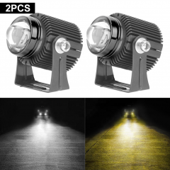 High Power Spotlight Small Driving Light Hi/lo Headlight White Yellow Led Laser Gun Light Motorcycle Motorbike Scooter Headlamp
