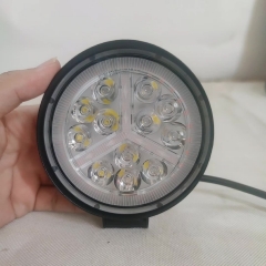 Hot selling 4inch 123w led work light bar round led fog lights blue amber led light 6000k 12v 24v IP67 waterproof