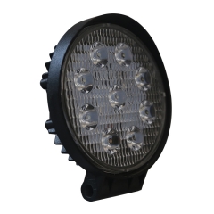 vehicle auto headlight 4.3 inch 12v 27w led work lights universal 9 led 27w aluminum white 6000K 38mm 22mm 25mm 40mm 50mm 55mm