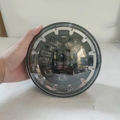 Newest 7inch round high quality led headlamp led headlight 7 inch motorcycle round headlamp with indicators drl angel eyes amber