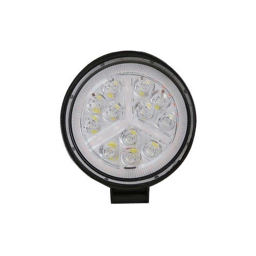 Hot selling 4inch 123w led work light bar round led fog lights blue amber led light 6000k 12v 24v IP67 waterproof