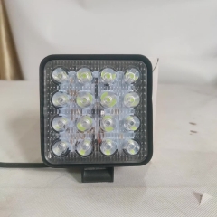 48W square led machine car work light for excavator 16leds high power 3030smd led green 25mm 40mm 50mm 55mm thickness