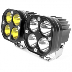 Hot selling mini 3inch square led work light laser gun led driving light light good beam white yellow for car motorcycle